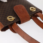Celine Vintage Macadam Shoulder Bag Canvas and Leather - image 15