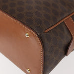 Celine Vintage Macadam Handbag Canvas and Leather - image 9