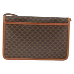 Celine Vintage Macadam Circle Logo Shoulder Bag Canvas and Leather - image 2