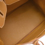 Hermes HAC Birkin Bag Brown Vache Natural with Gold Hardware 32 - image 3