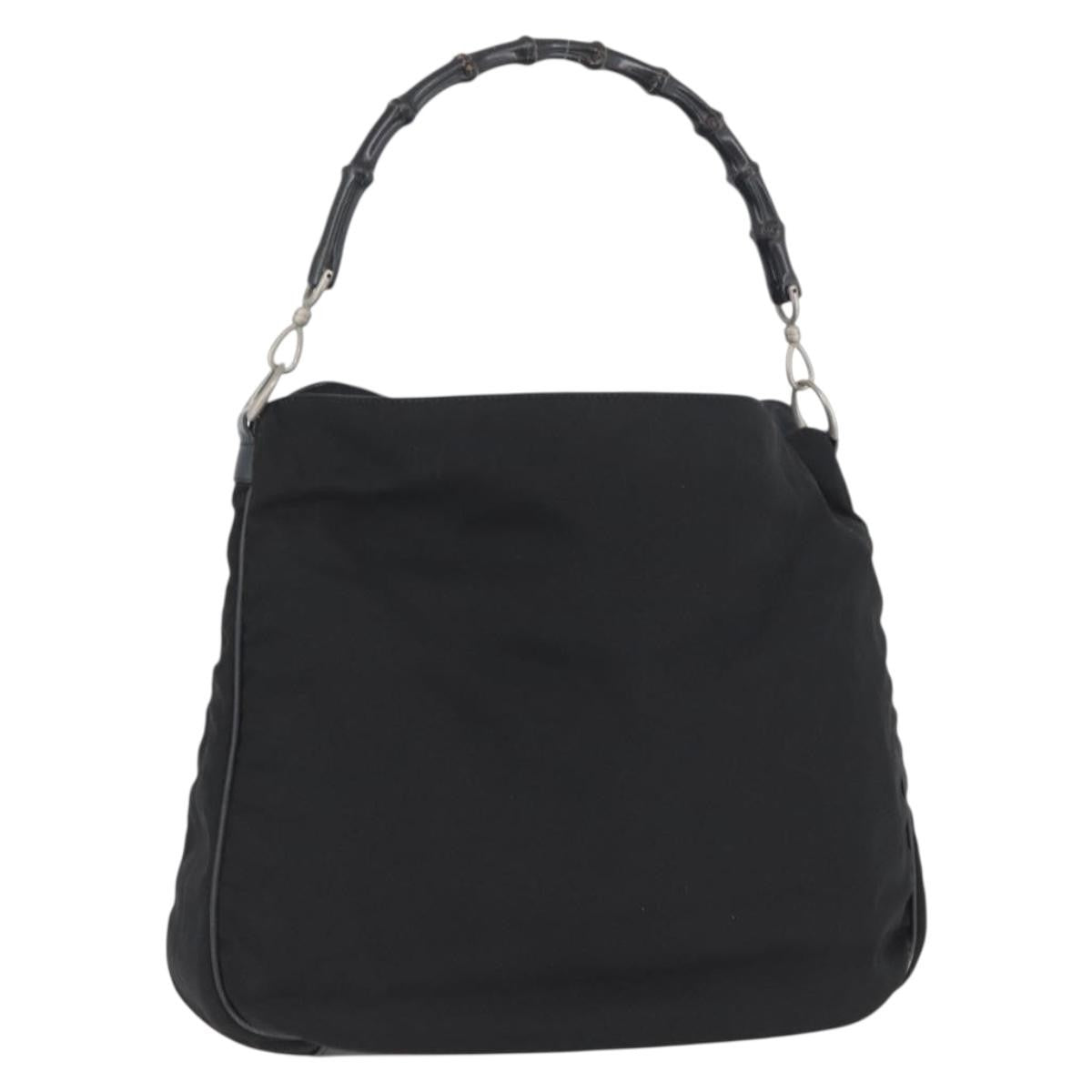Gucci Vintage Bamboo Handle Bag Nylon - image 1