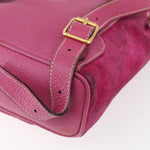 Gucci Vintage Bamboo Backpack Suede Small - image 12