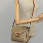Celine Vintage Macadam Circle Logo Shoulder Bag Canvas and Leather - image 14