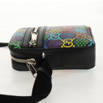 Gucci Front Zip Messenger Bag Psychedelic Print GG Coated Canvas Mini - image 3
