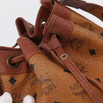 MCM Visetos Shoulder bag Canvas and Leather - image 15