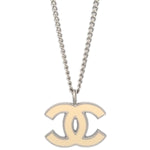 Chanel CC Pendant Necklace Metal - image 2