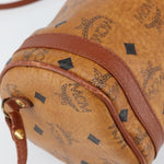 MCM Visetos Shoulder bag Canvas and Leather - image 9