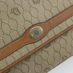 Christian Dior Vintage Honeycomb Shoulder Bag Canvas and Leather - image 12