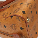 MCM Visetos Handbag Canvas and Leather - image 11