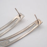 Gucci G Logo Long Studs Earrings Silver 925 - image 5