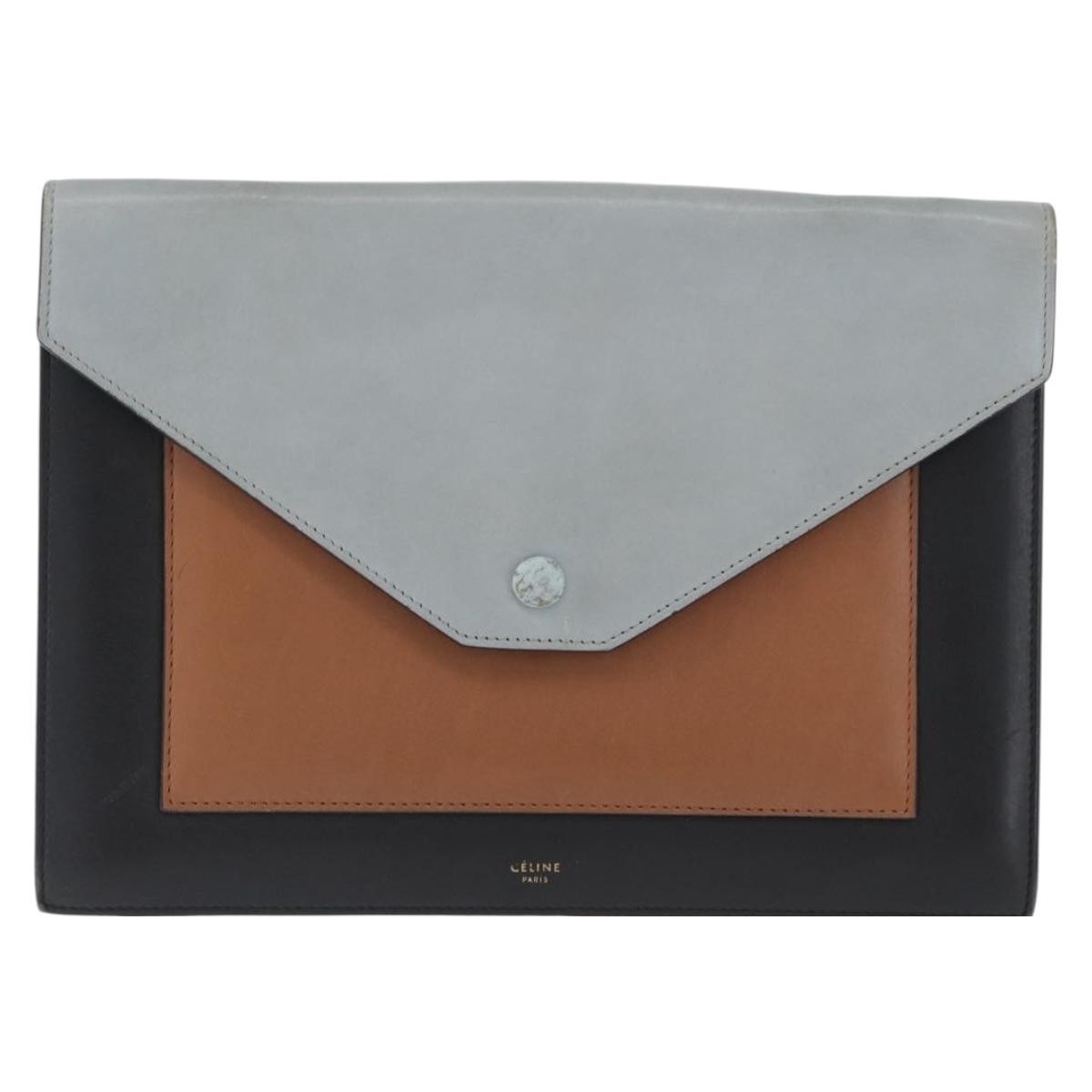 Celine Pocket Envelope Shoulder Bag Leather Medium - image 1