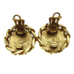 Chanel CC Button Clip-On Earrings Metal with Faux Pearl - image 3