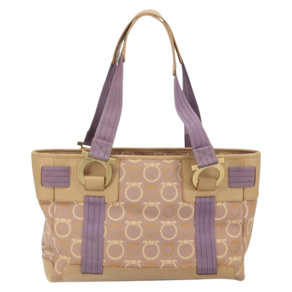Salvatore Ferragamo Gancini Tote Canvas