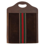 Gucci Vintage Web Sherry Line Handbag Suede - image 2