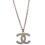 Chanel CC Chain Necklace Metal with Faux Pearls - image 2