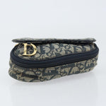 Christian Dior Vintage Saddle Coin Purse Diorissimo Canvas - image 14