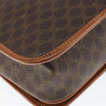Celine Vintage Macadam Shoulder Bag Canvas and Leather - image 12