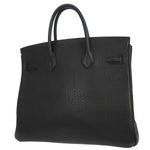 Hermes HAC Birkin Bag Black Fjord with Palladium Hardware 32 - image 2