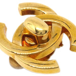 Chanel CC Turnlock Clip-On Earrings Metal - image 3