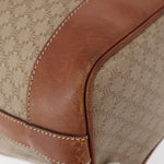 Celine Vintage Macadam Shoulder Bag Canvas and Leather - image 11
