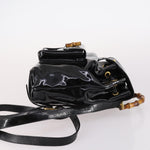 Gucci Vintage Bamboo Backpack Patent Mini - image 3