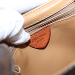 Celine Vintage Macadam Shoulder Bag Canvas and Leather - image 6