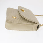 Bally Vintage Chain Shoulder Bag Quilted Leather - image 3