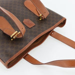 Celine Vintage Macadam Tote bag Canvas and Leather - image 13
