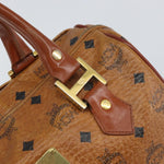 MCM Visetos Handbag Canvas and Leather - image 14