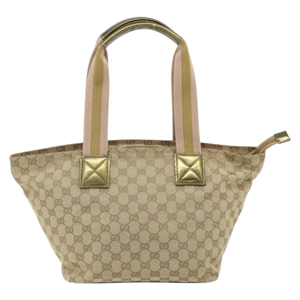Gucci Web Zip Tote GG Canvas Medium