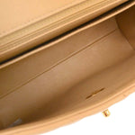 Chanel Vintage Top Handle Flap Bag Quilted Lambskin Small - image 3