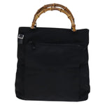Gucci Vintage Bamboo Handle Bag Nylon - image 19