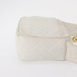 Chanel Vintage Diamond CC Slit Pocket Camera Bag Quilted Leather Small - image 3