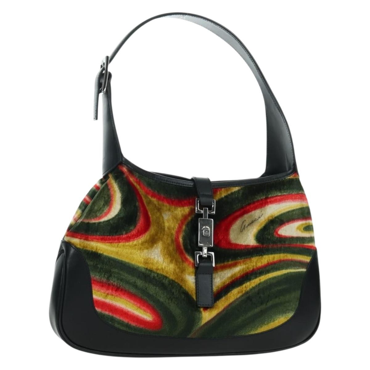 Gucci Vintage Jackie Shoulder Bag Canvas and Leather - image 1