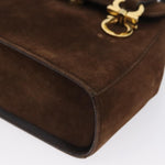 Salvatore Ferragamo Gancini handbag Suede - image 10