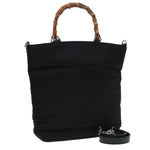 Gucci Vintage Bamboo Handle Bag Nylon - image 1