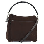 Gucci Vintage Bamboo Handle Bag Nylon - image 1