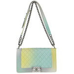 Chanel Rainbow Boy Flap Bag Quilted Painted Caviar Old Medium - image 1