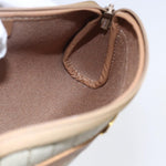 Christian Dior Vintage Honeycomb Zip Pouch Canvas and Leather - image 15