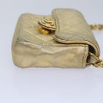 Chanel Vintage Square CC Flap Bag Quilted Leather Micro - image 4