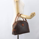 Celine Vintage Macadam Handbag Canvas and Leather - image 13