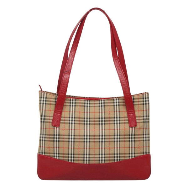 Burberry Nova Check Tote Canvas and Leather