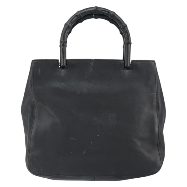 Gucci Vintage Bamboo Handle Bag Leather Small