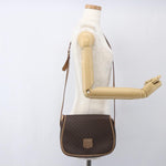 Celine Vintage Macadam Shoulder Bag Canvas and Leather - image 13
