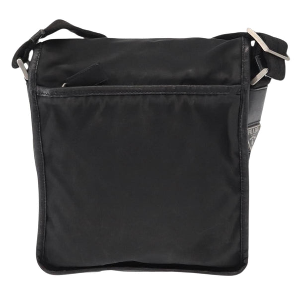 Prada Logo Flap Messenger Bag Tessuto Small