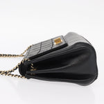 Chanel Chocolate Bar Accordion Reissue Flap Bag Quilted Lambskin East West - image 4