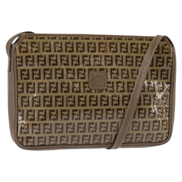 Fendi Vintage Zip Crossbody Bag Zucchino Canvas Medium - image 1