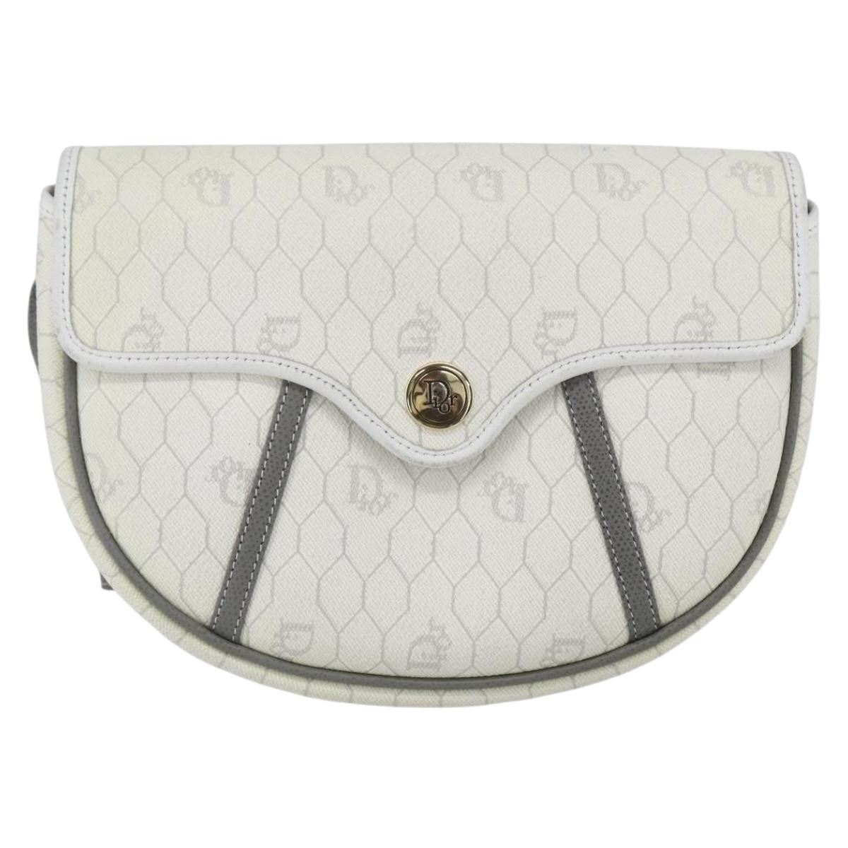 Christian Dior Vintage Honeycomb Flap Crossbody Bag Coated Canvas - image 1
