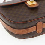 Celine Vintage Macadam Shoulder Bag Canvas and Leather - image 8