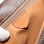 Celine Vintage Macadam Circle Logo Shoulder Bag Canvas and Leather - image 6